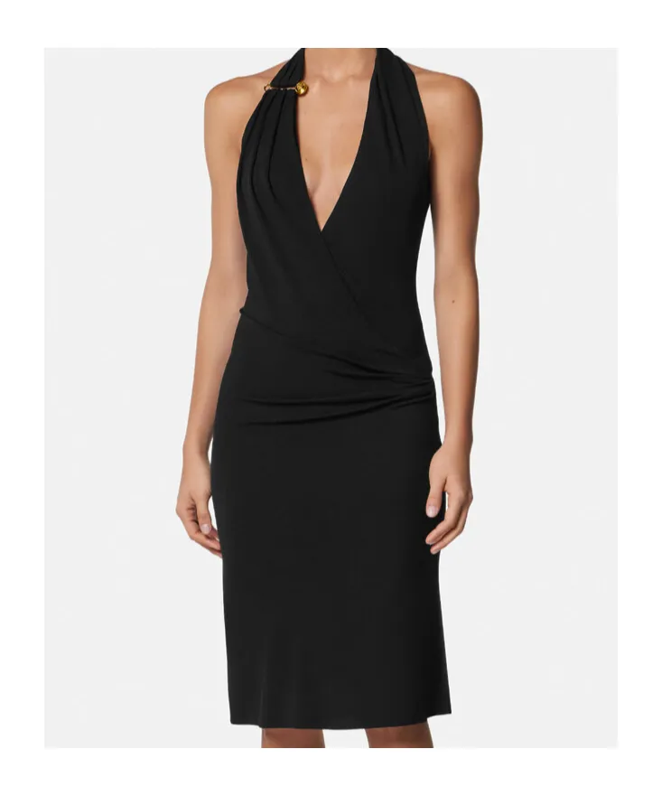 Versace Halterneck Midi Dress