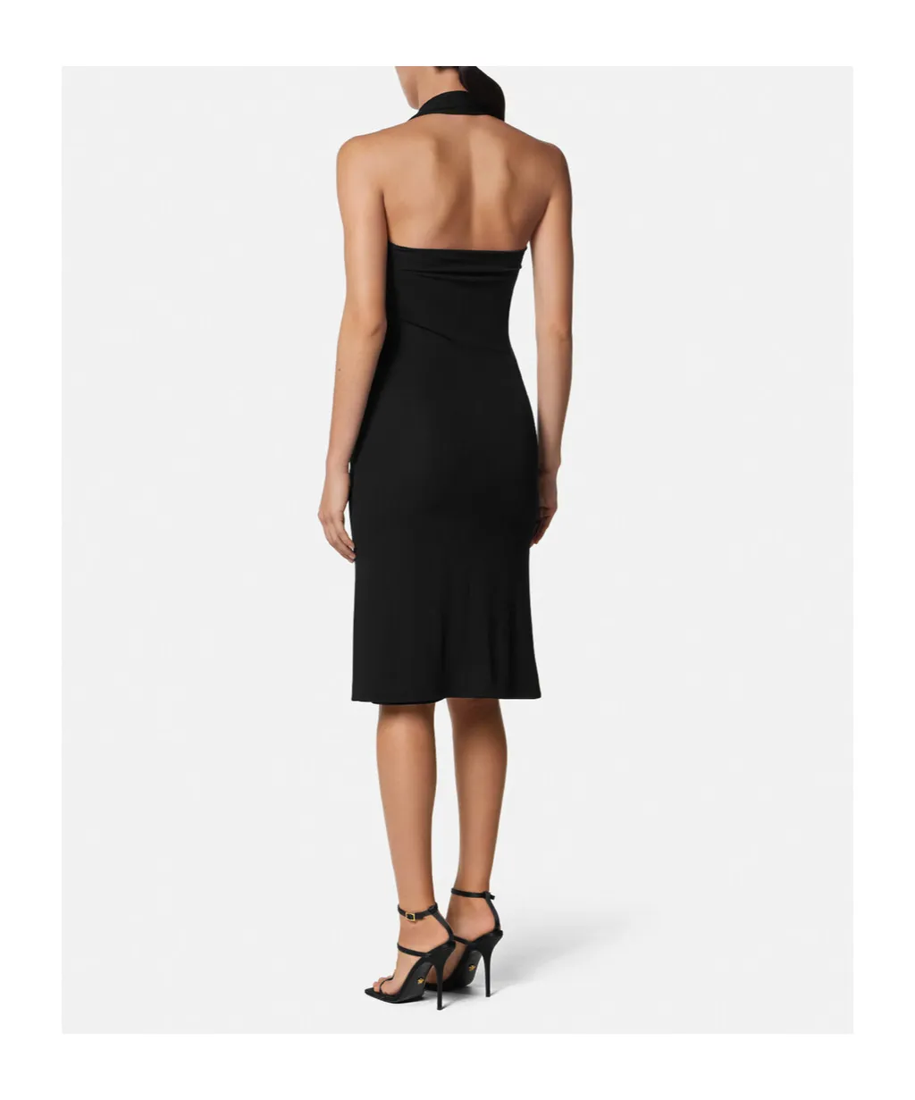 Versace Halterneck Midi Dress