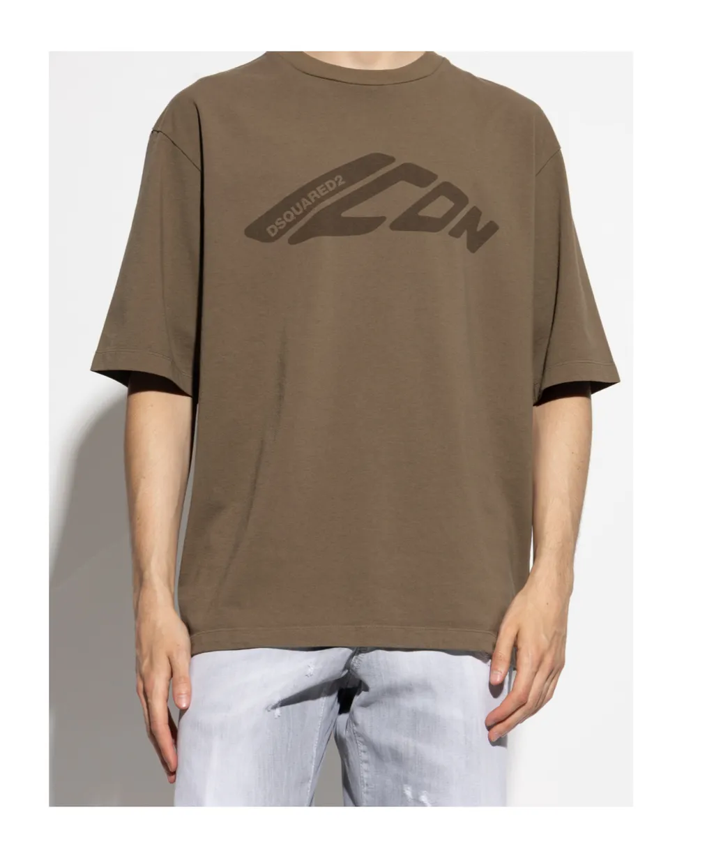 Dsquared2 Icon New Generation Loose Fit Maxi Logo T-Shirt