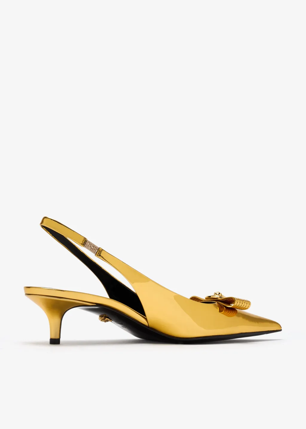 Versace Pointed-Toe Slingback Pumps