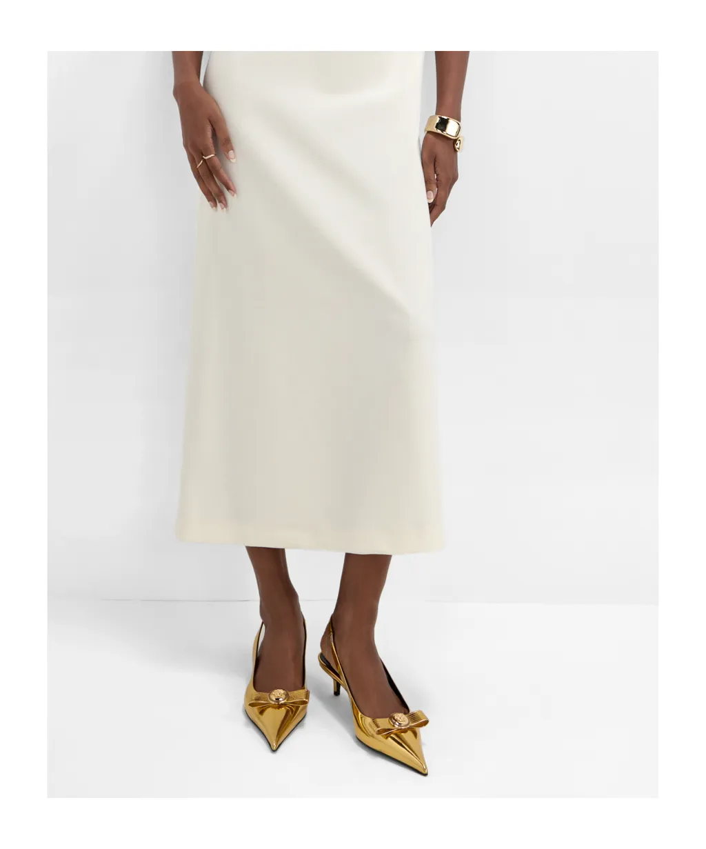 Versace Pointed-Toe Slingback Pumps