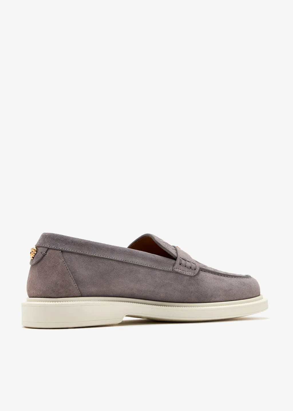 Versace Round-Toe Slip-On Loafers
