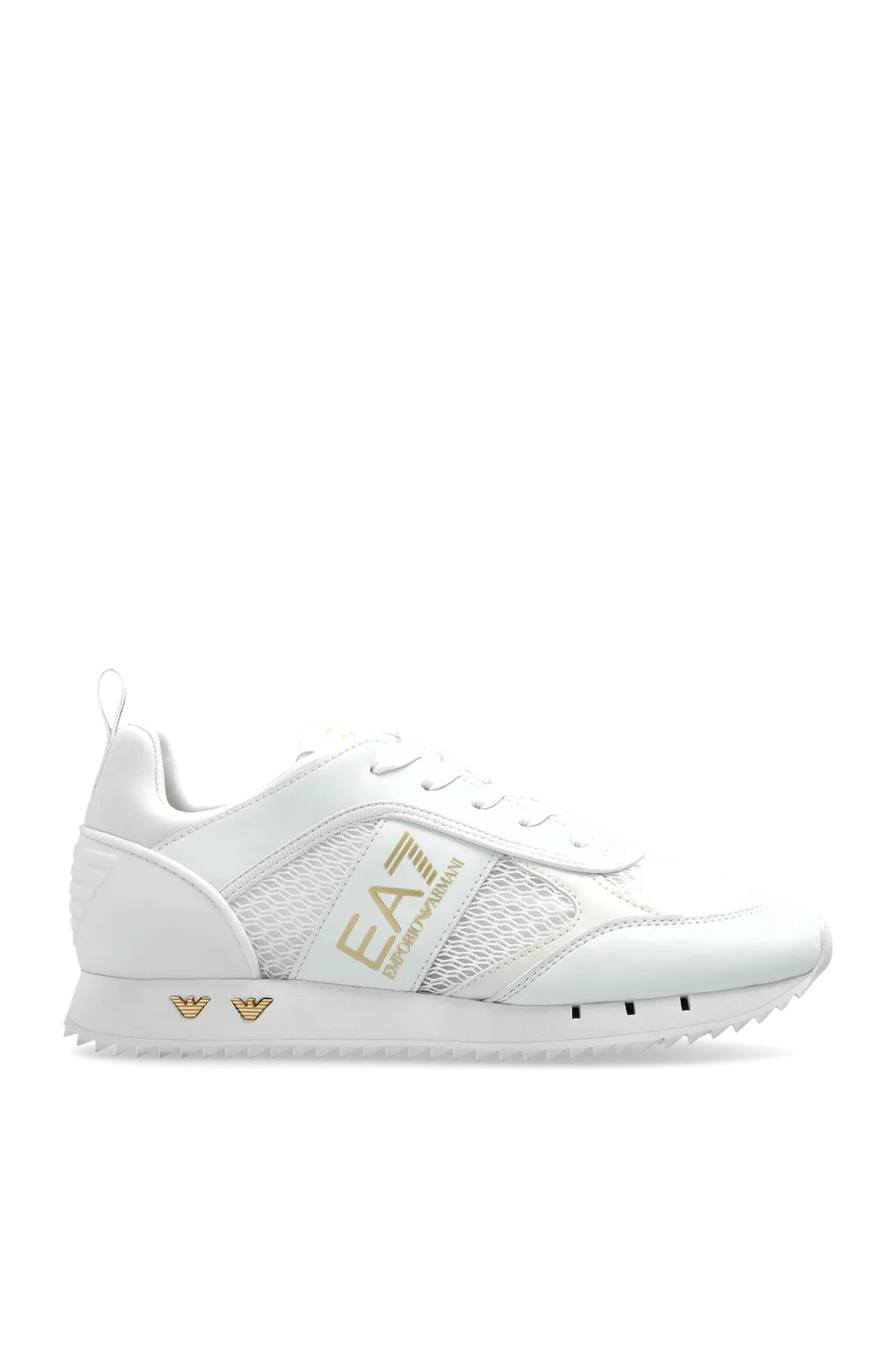 Ea7 Emporio Armani Mesh Panelled Lace-Up Running Shoes