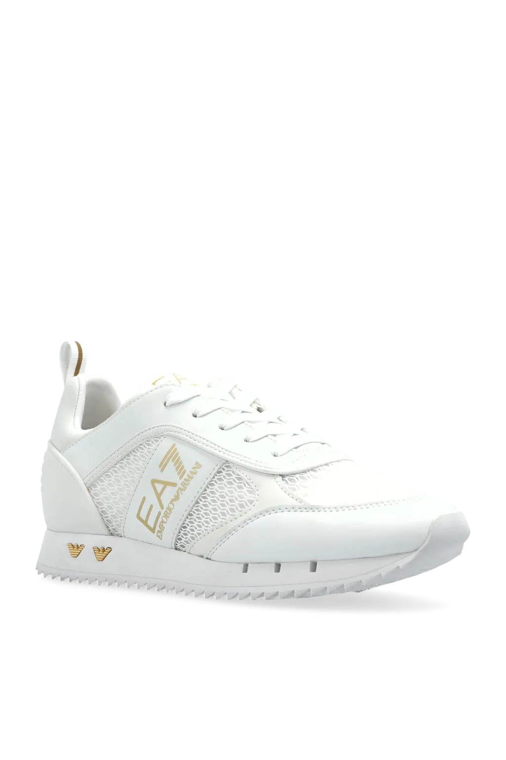 Ea7 Emporio Armani Mesh Panelled Lace-Up Running Shoes