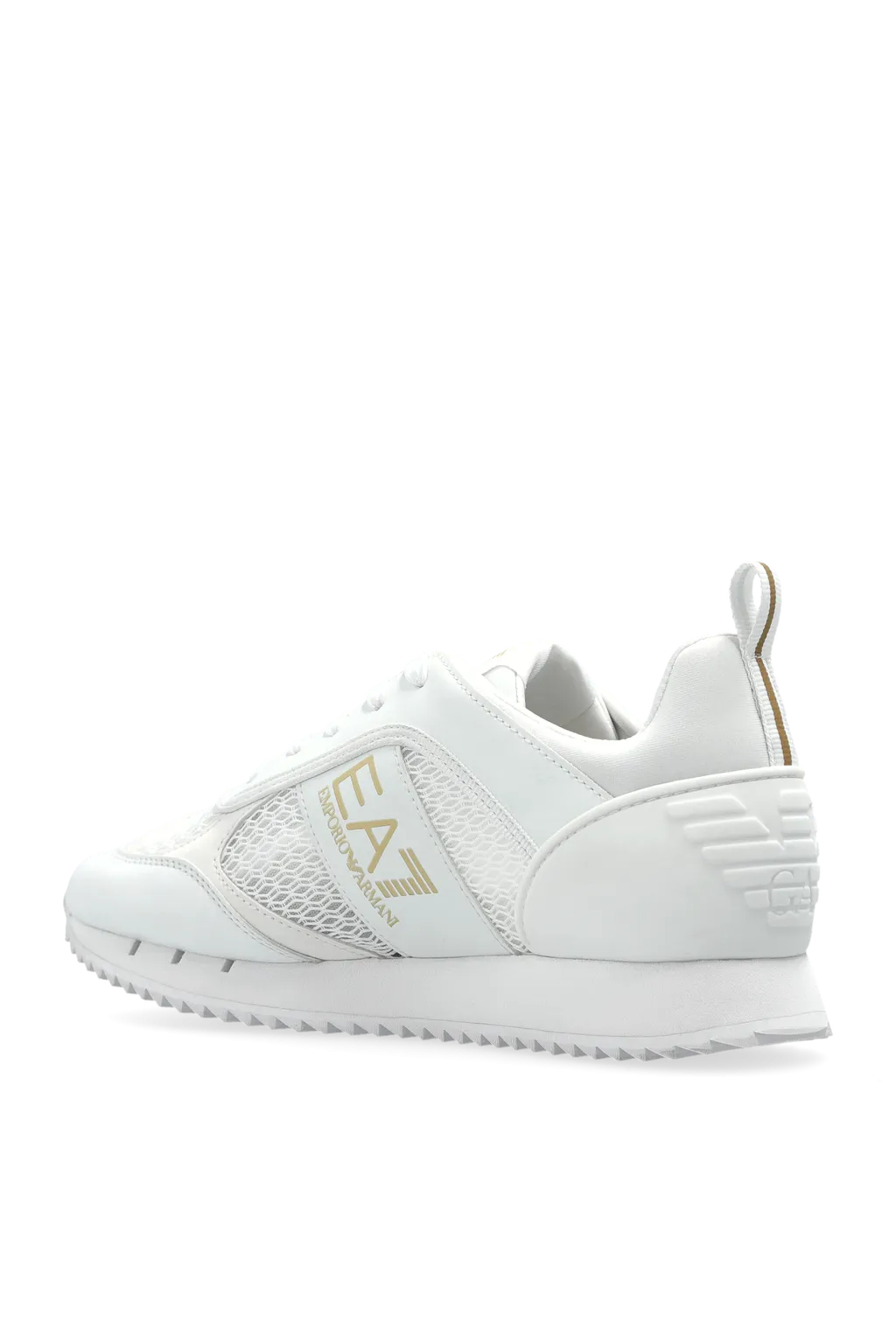 Ea7 Emporio Armani Mesh Panelled Lace-Up Running Shoes