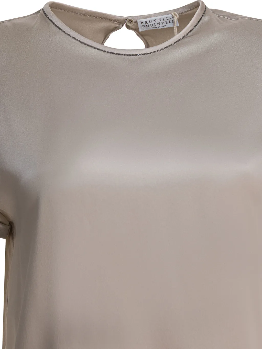 Brunello Cucinelli Satin Crewneck T-Shirt