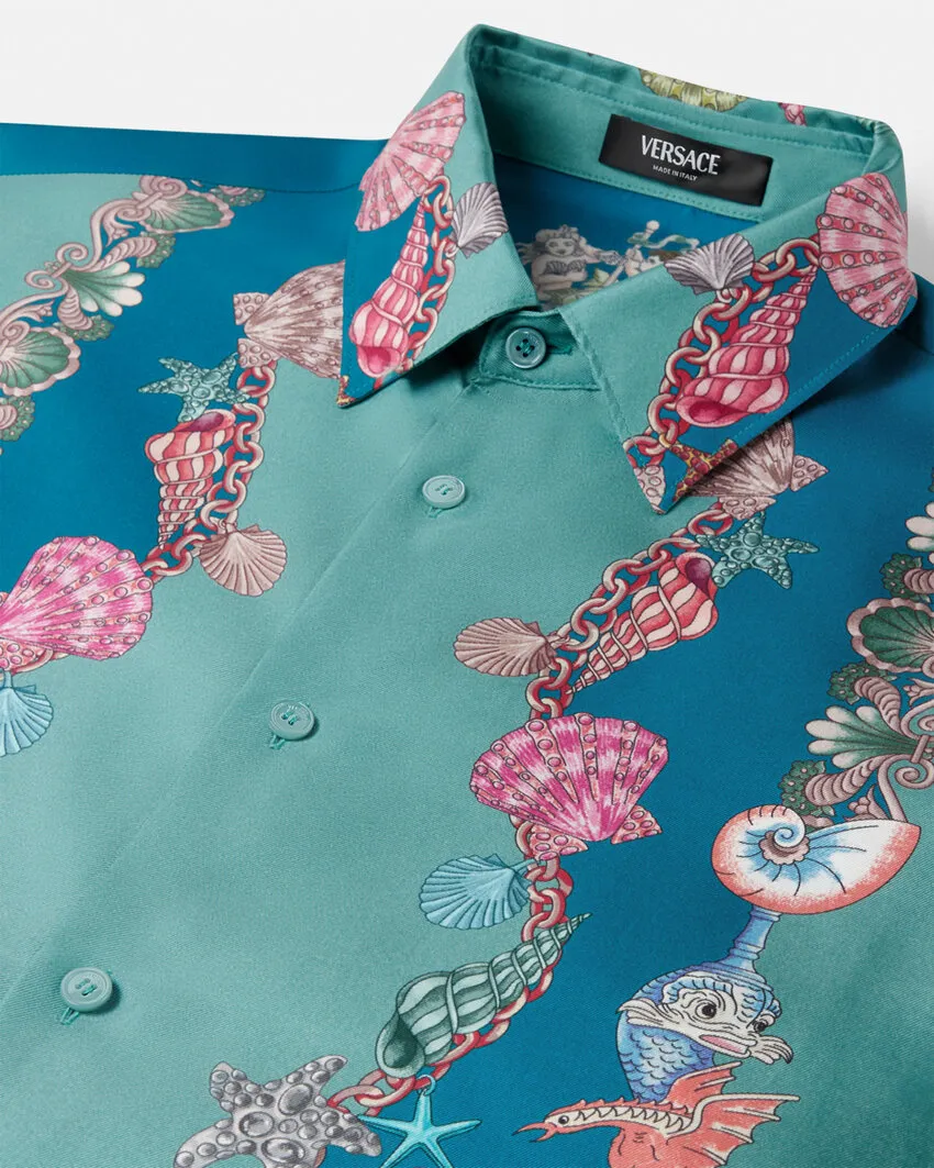 Versace Theatre Print Long-Sleeve Shirt