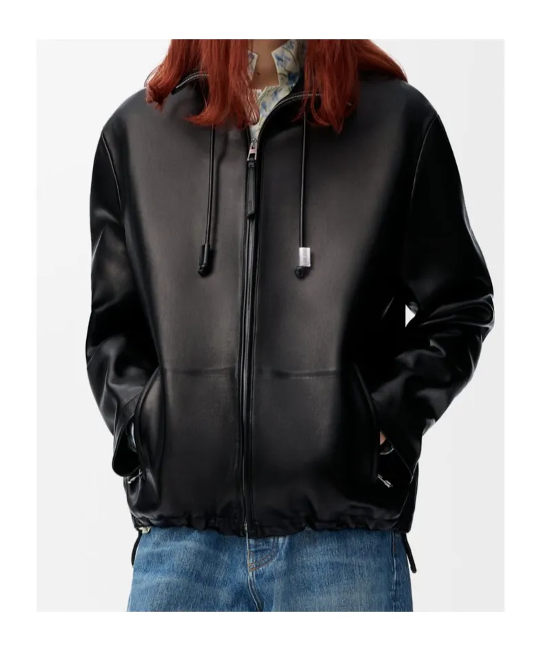 Zip-Up Jacket In Nappa Lambskin