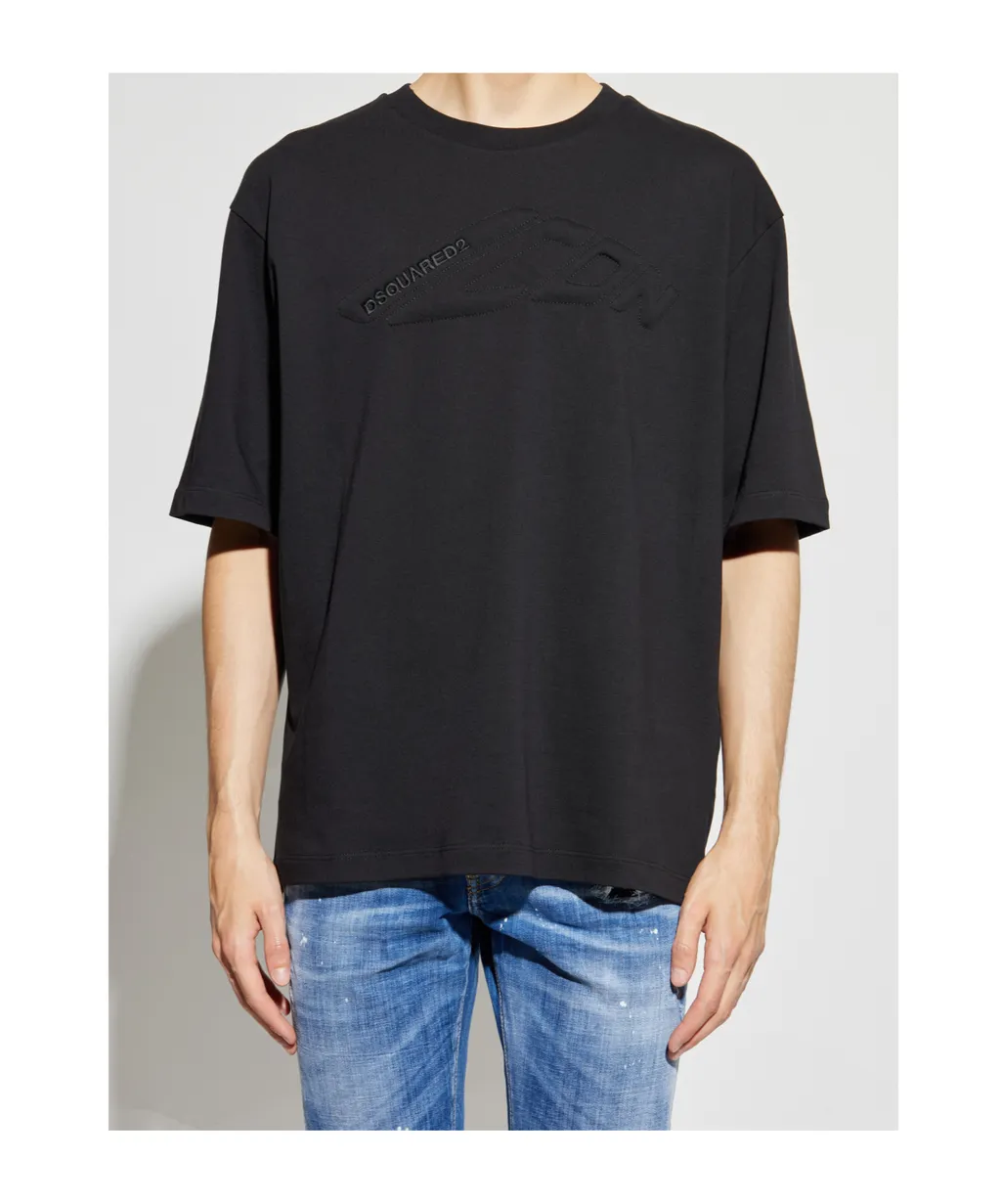 Dsquared2 Icon Patch Logo Embroidered T-Shirt