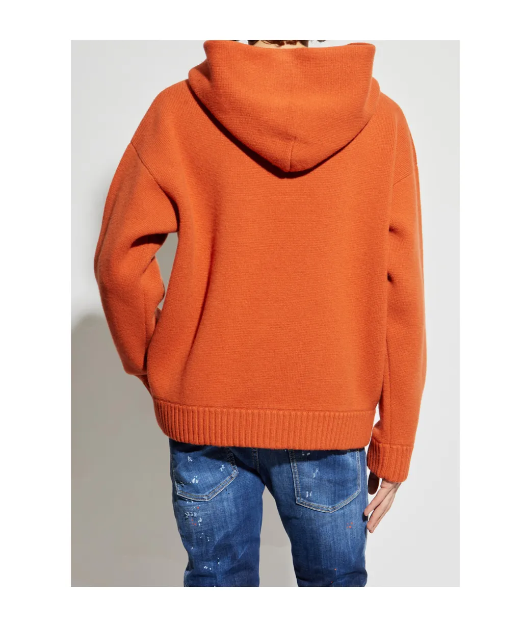 Dsquared2 Long Sleeved Knitted Hoodie