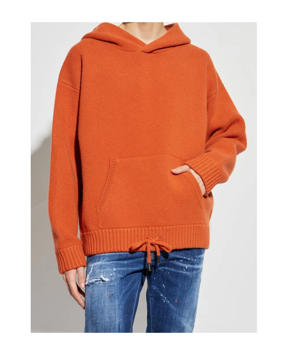 Dsquared2 Long Sleeved Knitted Hoodie