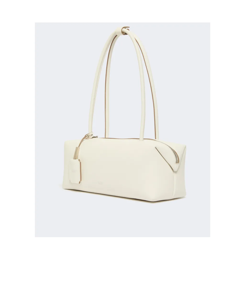 Natural Leather Bowler Bag