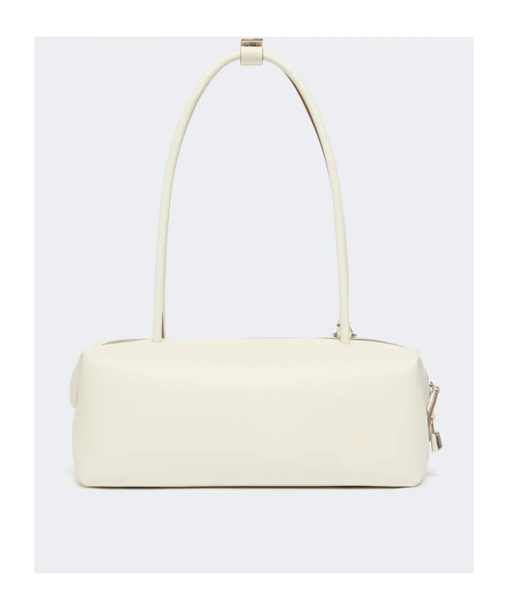 Natural Leather Bowler Bag