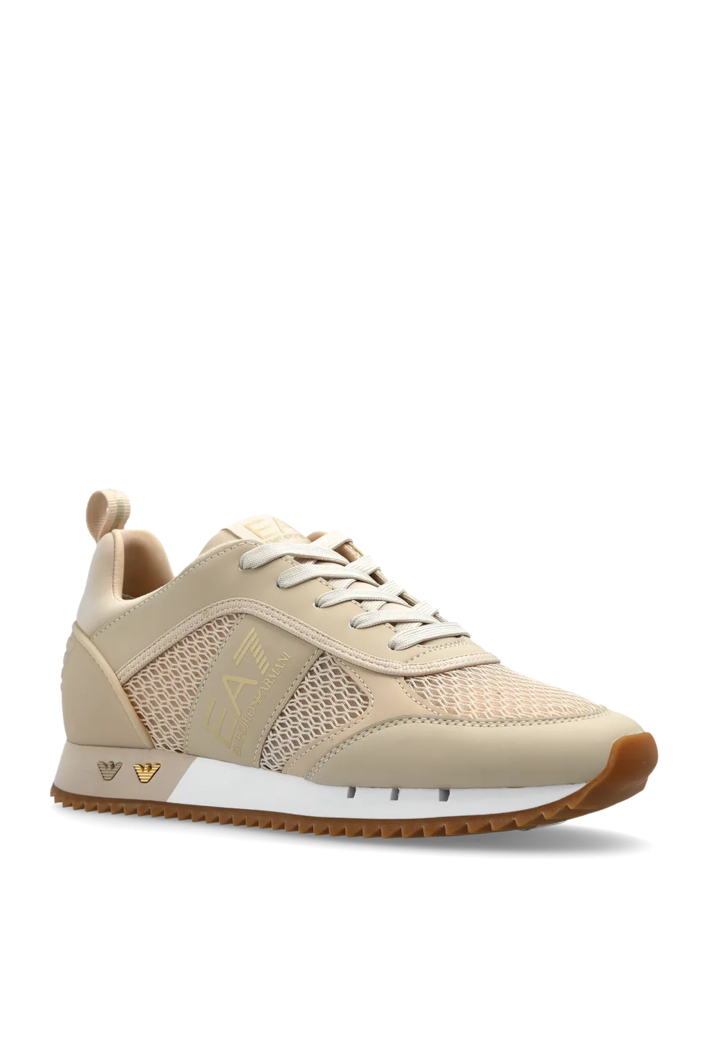 Ea7 Emporio Armani Mesh Panelled Lace-Up Running Shoes