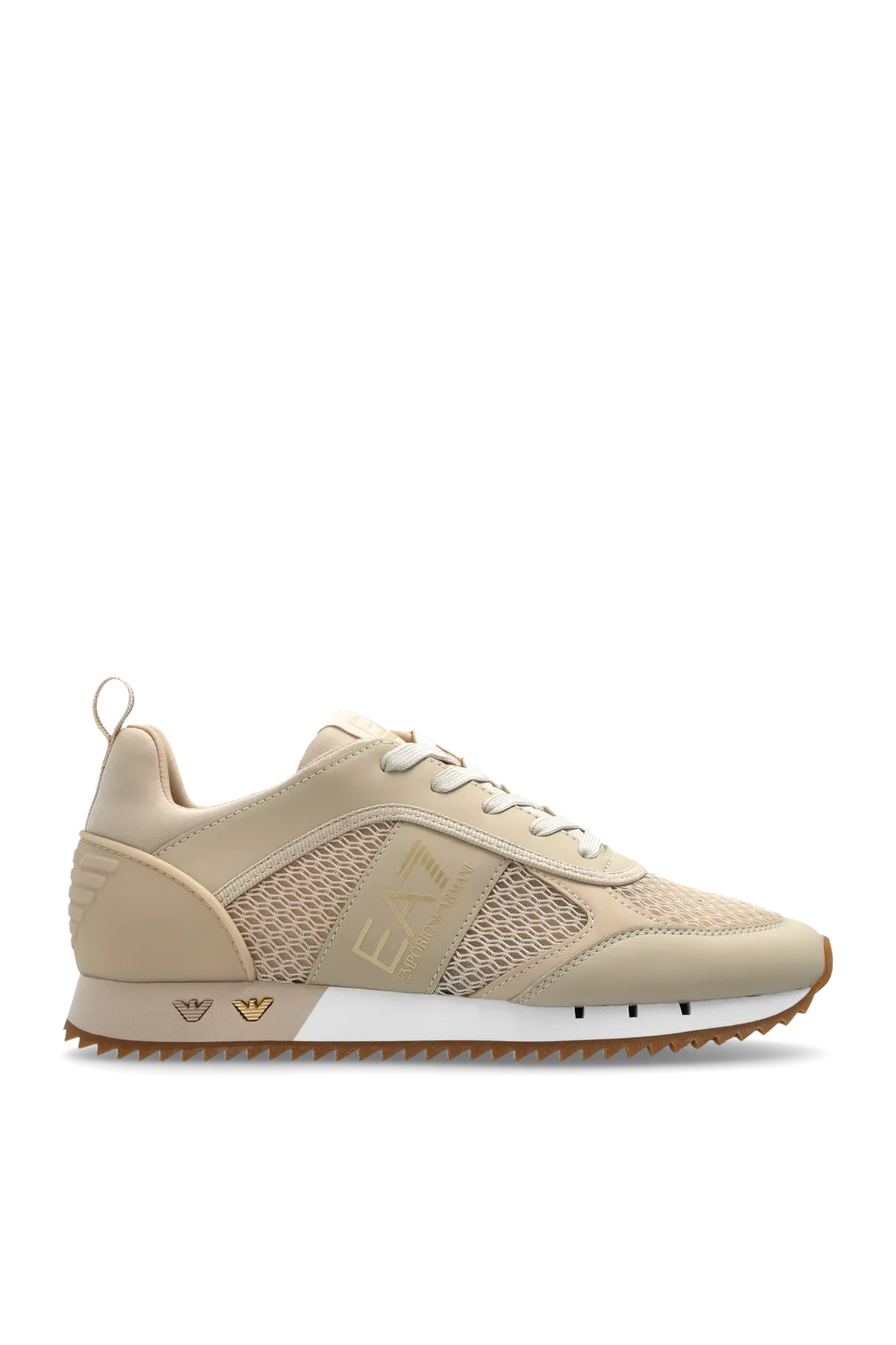 Ea7 Emporio Armani Mesh Panelled Lace-Up Running Shoes