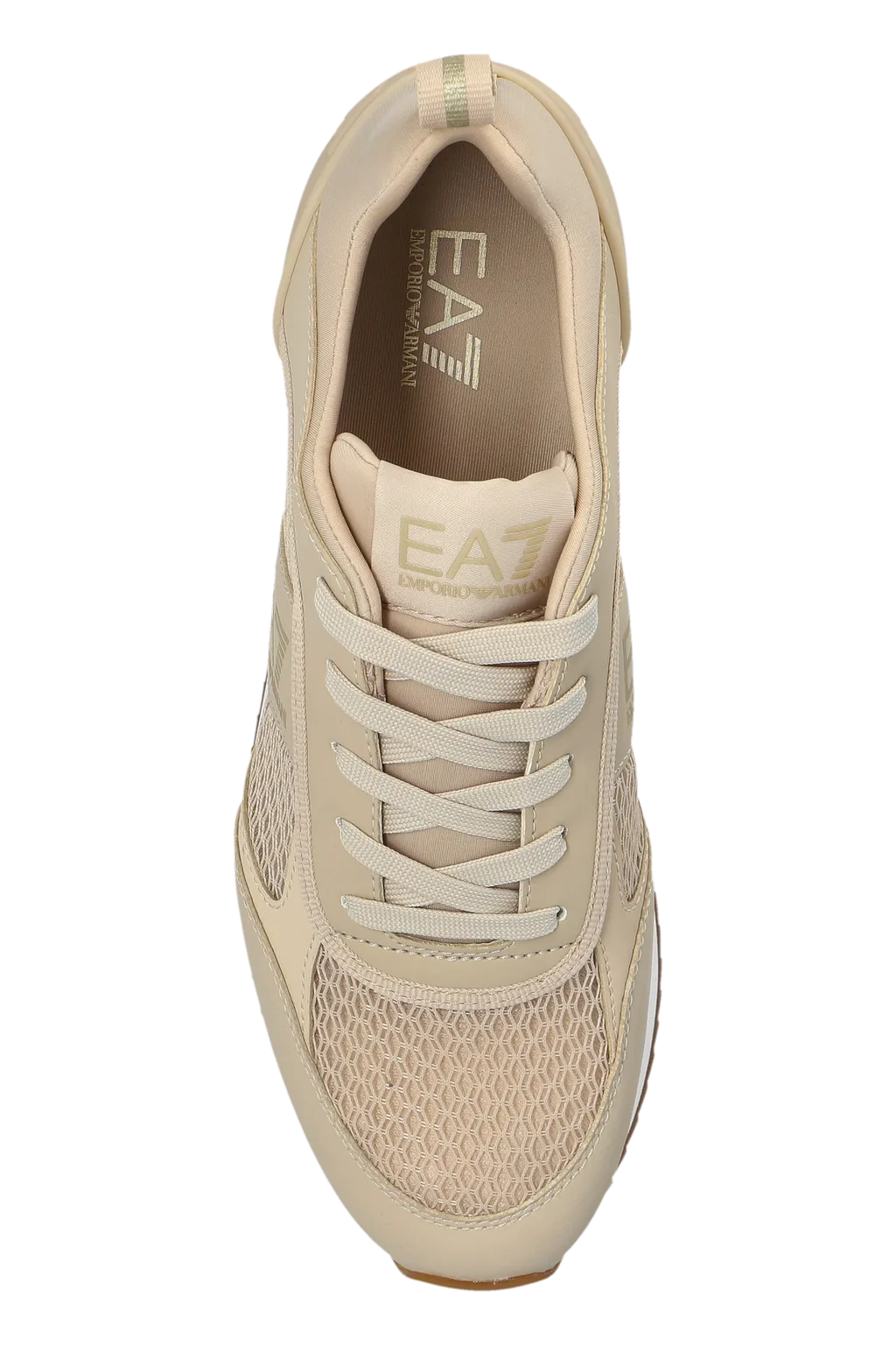 Ea7 Emporio Armani Mesh Panelled Lace-Up Running Shoes