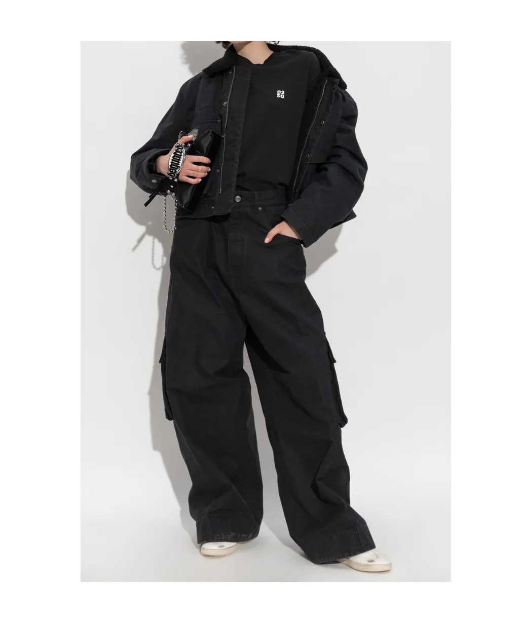 Dsquared2 Wide-Leg Buttoned Cargo Trousers