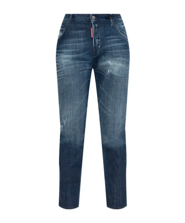 Dsquared2 Straight Leg Distressed Jeans