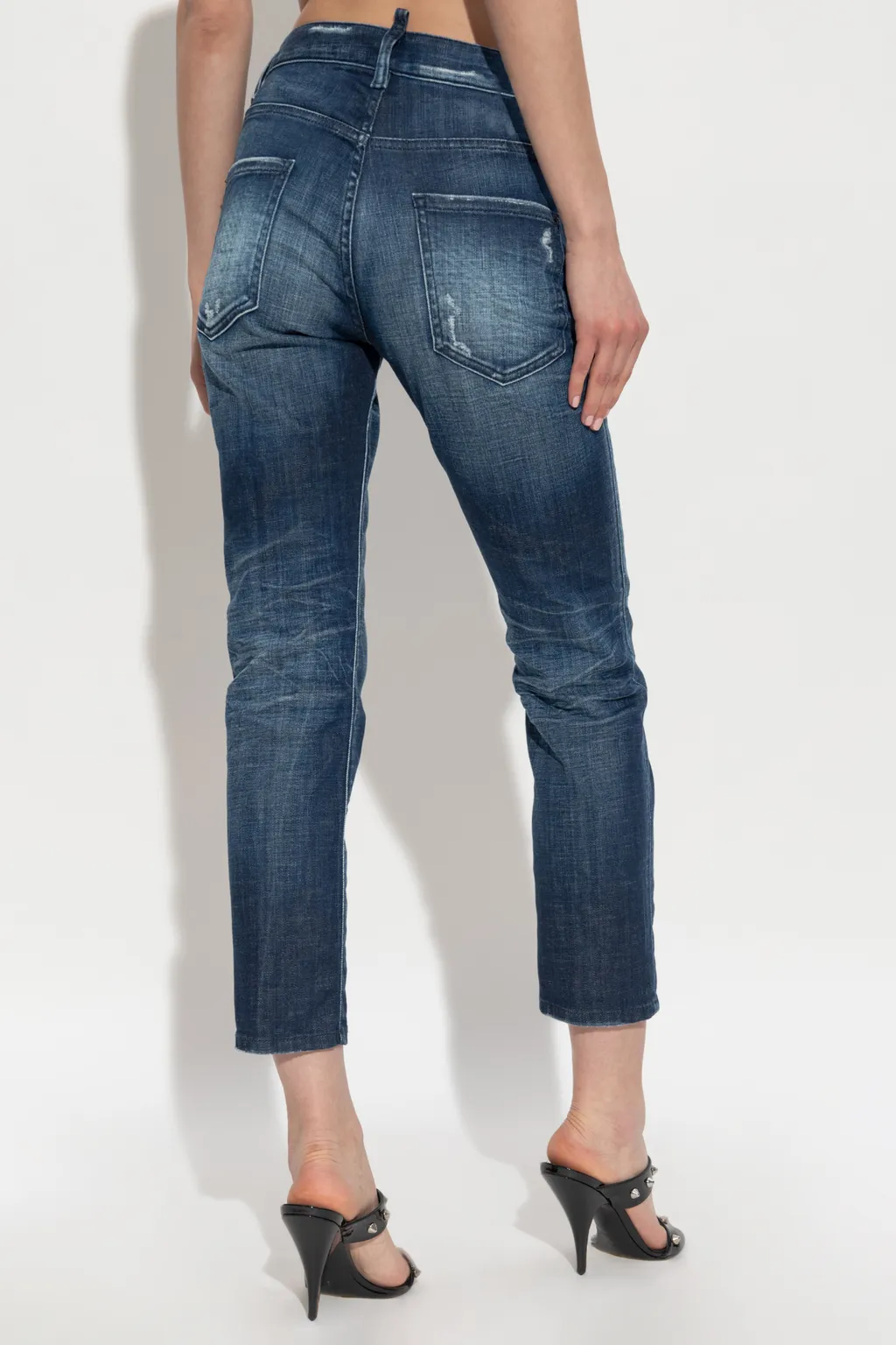 Dsquared2 Straight Leg Distressed Jeans