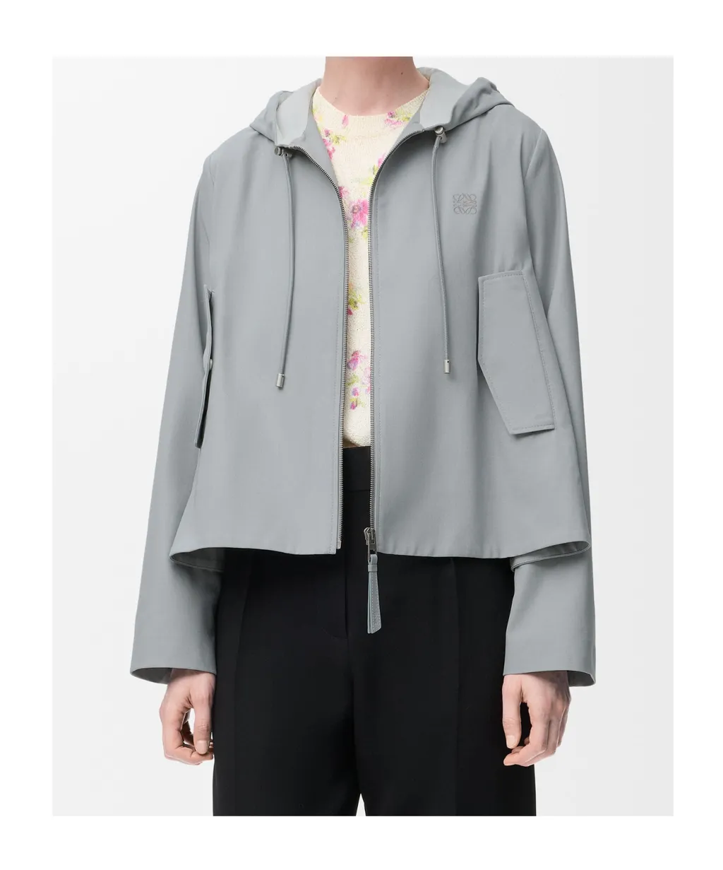 Hooded Jacket In Cotton