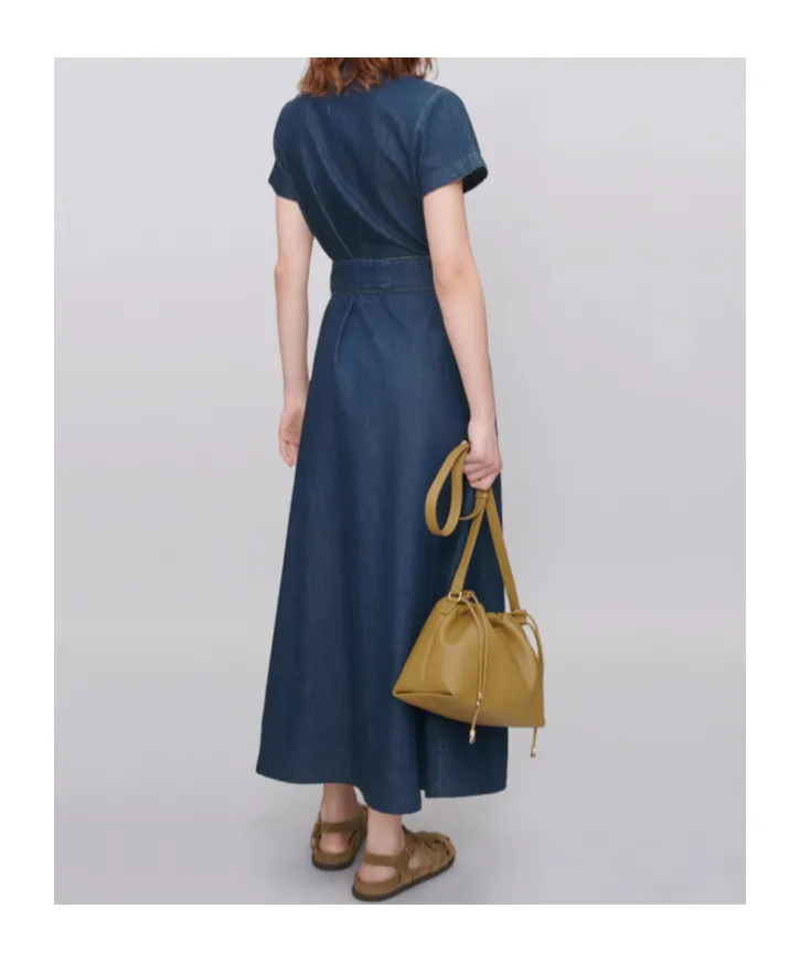 A.P.C. V-Neck Denim Dress