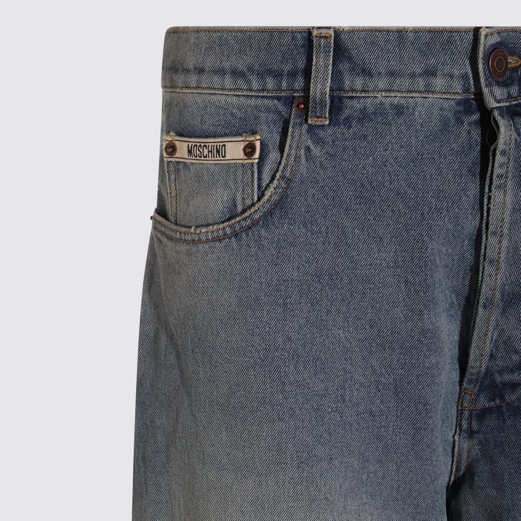 Moschino Panelled Distressed Jeans