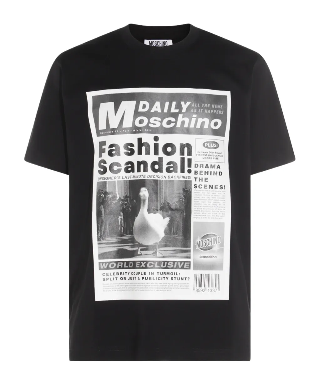 Moschino Graphic Printed Crewneck T-Shirt
