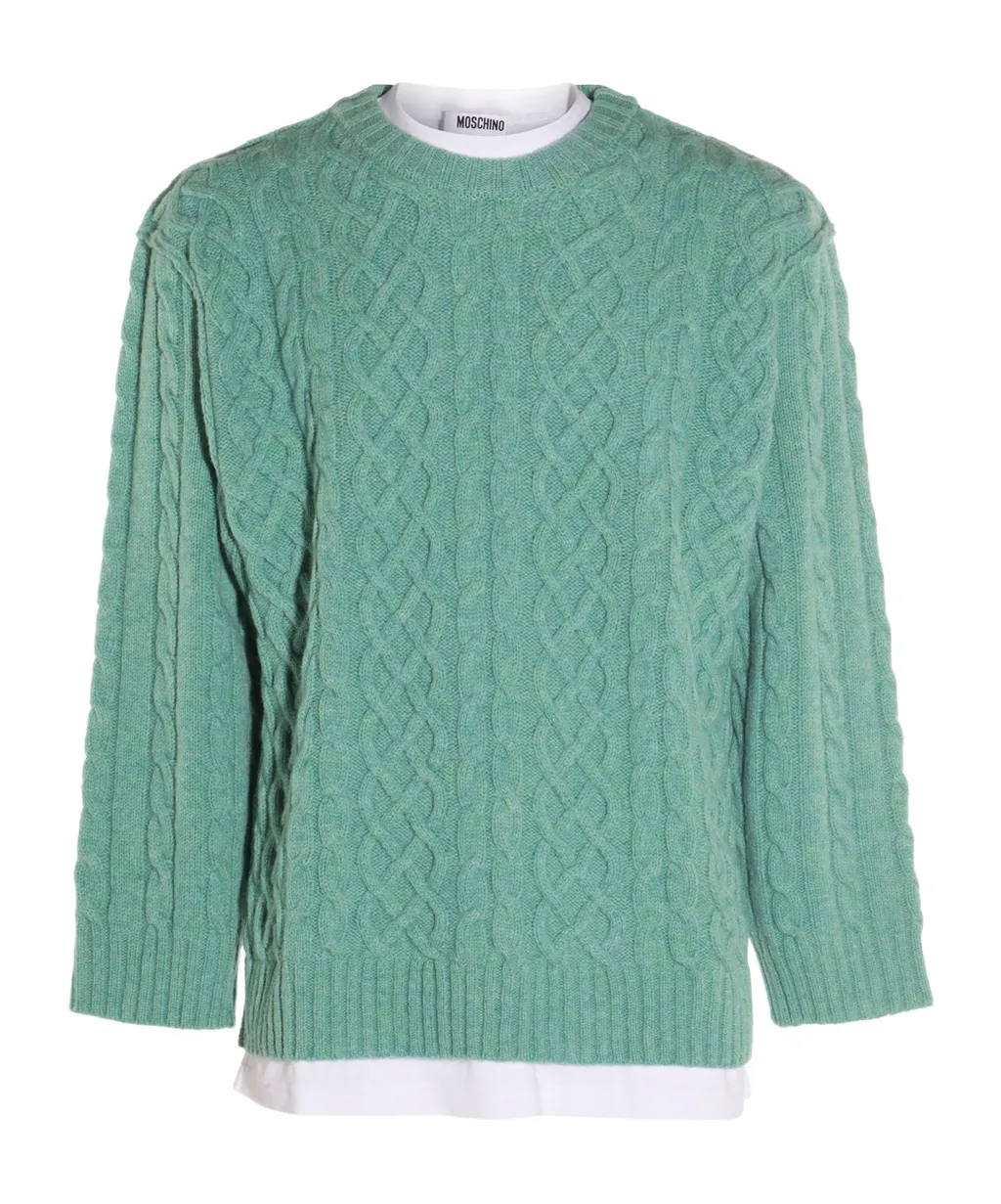 Moschino Shetland Braided Pullover