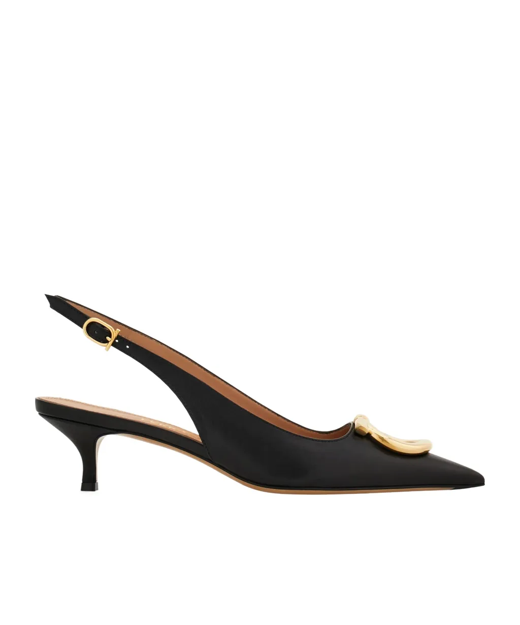 Maxi Gancini Slingback Pump