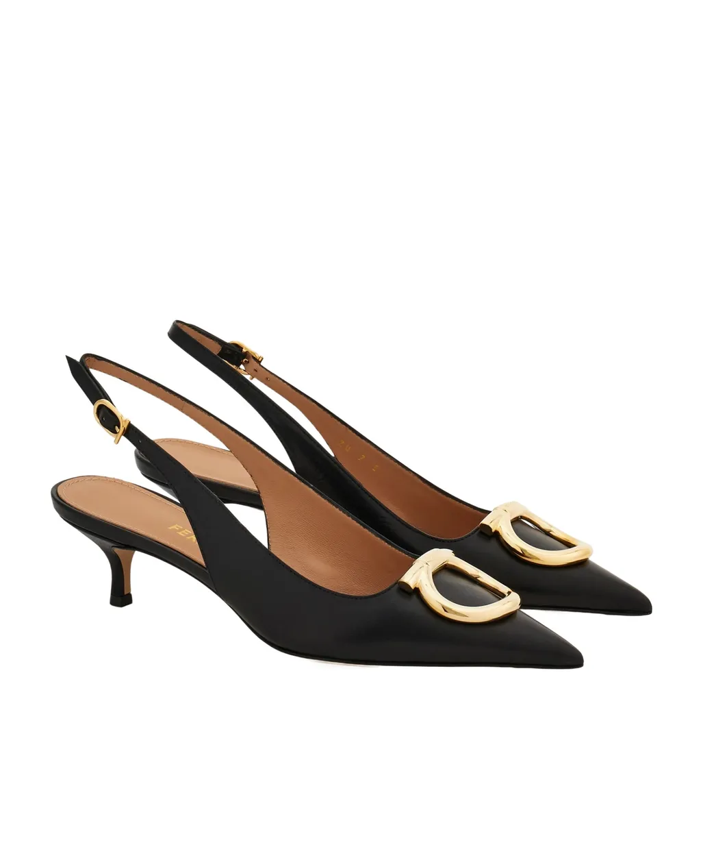 Maxi Gancini Slingback Pump