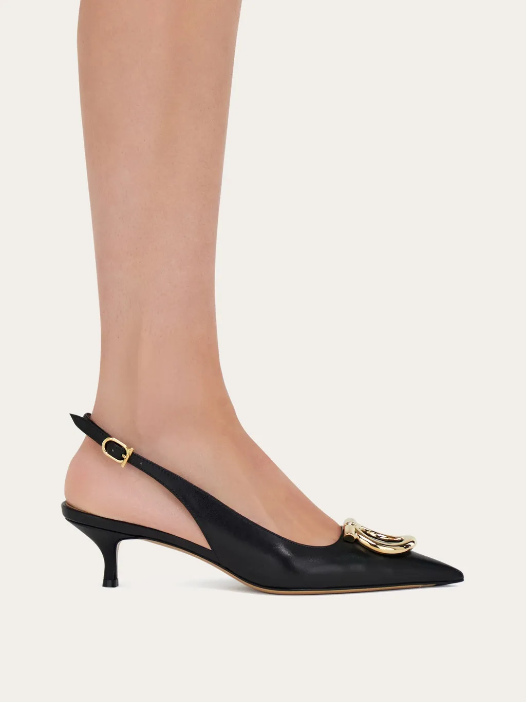 Maxi Gancini Slingback Pump