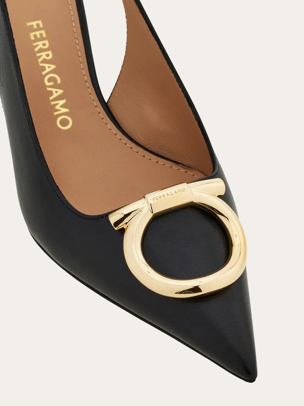 Maxi Gancini Slingback Pump