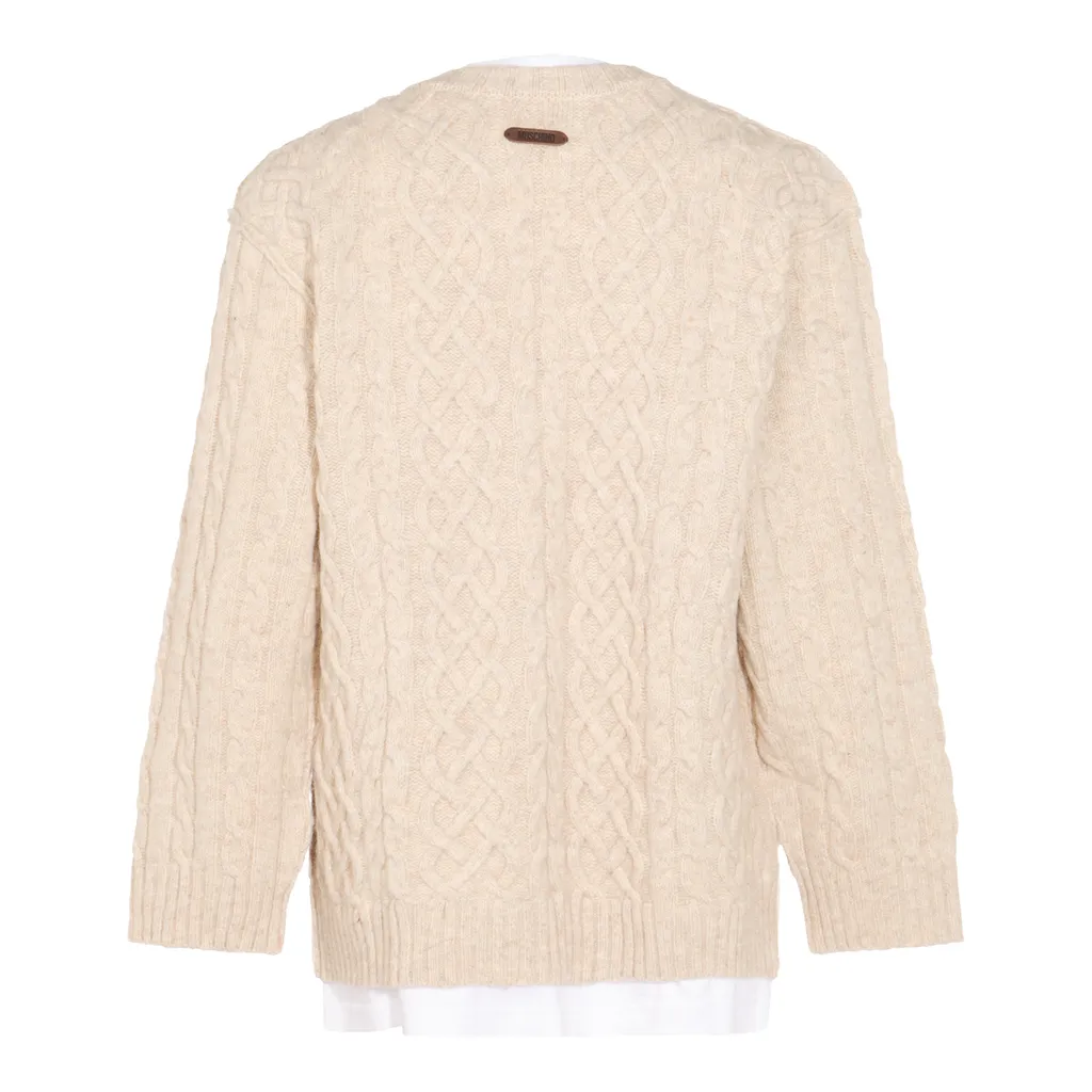 Moschino Shetland Braided Pullover