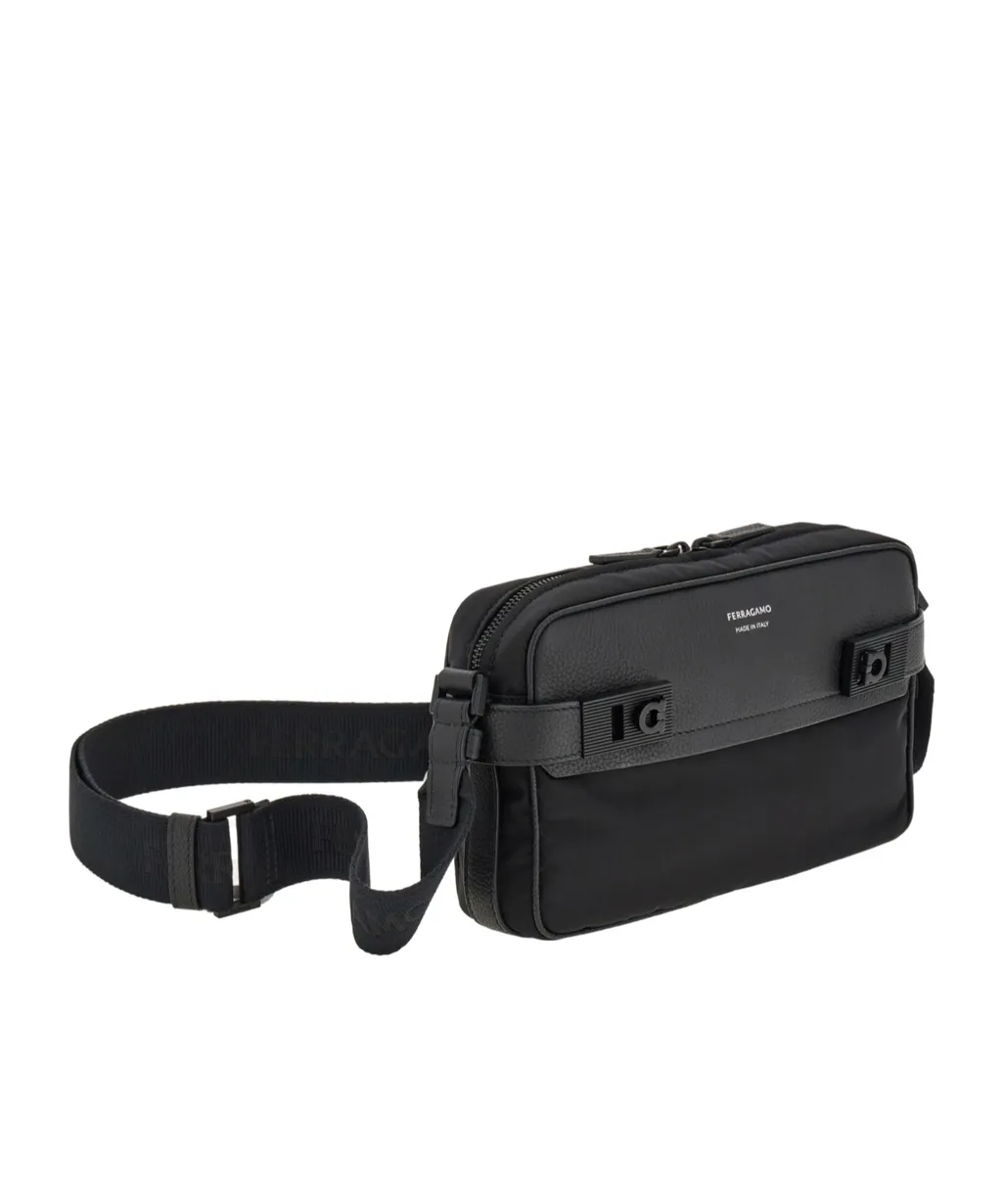 Gancini-Buckles Messenger Bag
