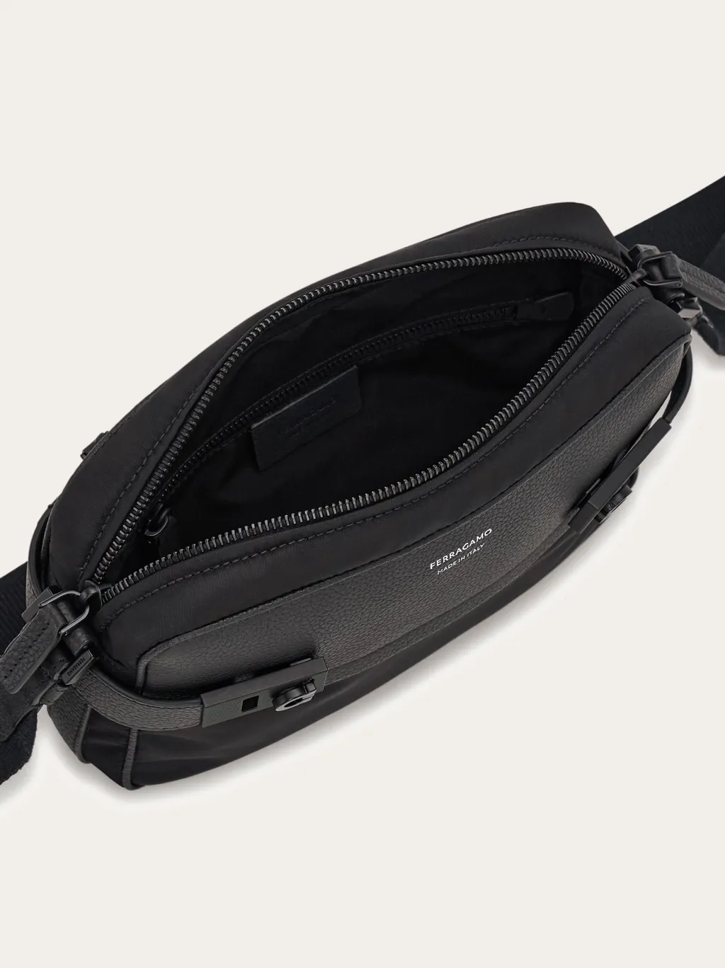 Gancini-Buckles Messenger Bag