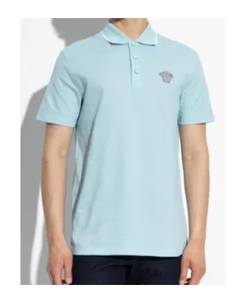 Versace Medusa Head Short-Sleeved Polo Shirt