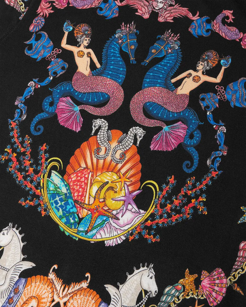 Versace Coral Theatre Printed Polo Shirt