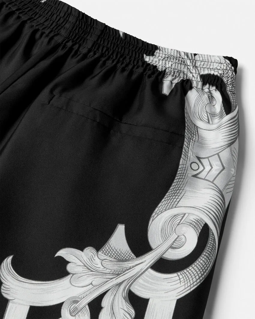 Versace Pattern Printed Elasticated Waistband Shorts