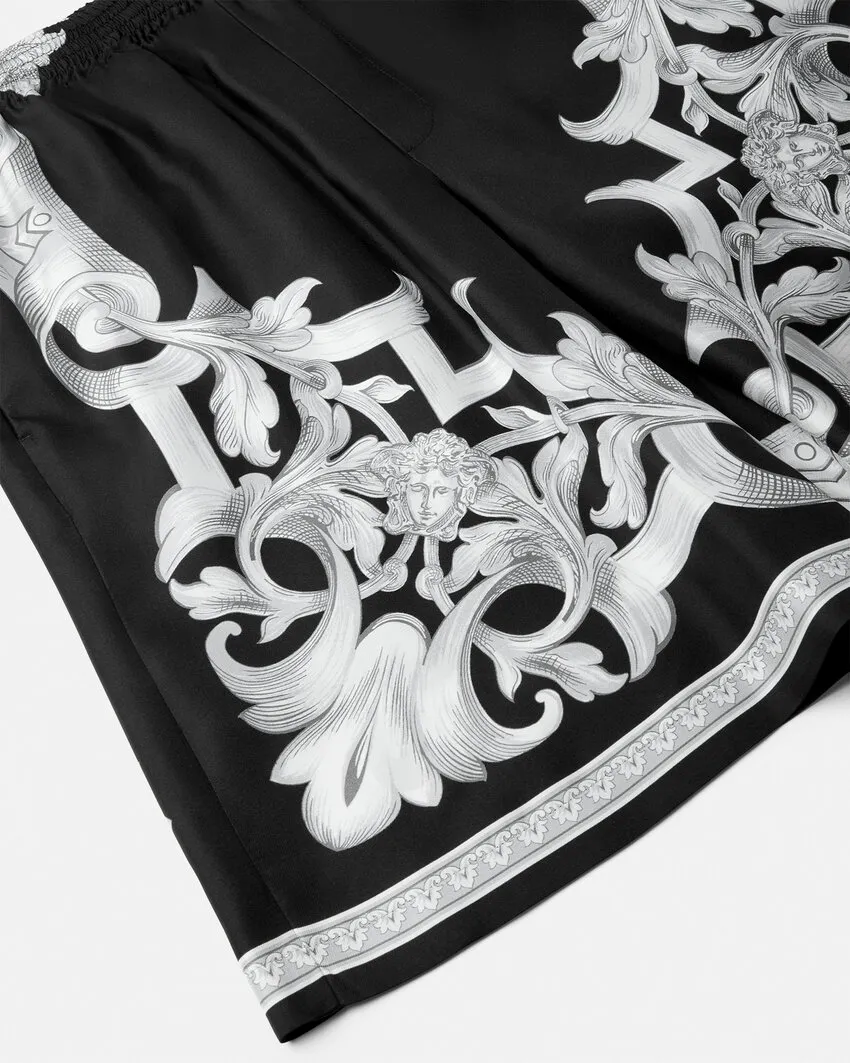 Versace Pattern Printed Elasticated Waistband Shorts