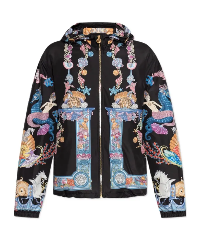Versace Zip-Up Hooded Jacket