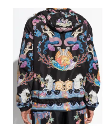 Versace Zip-Up Hooded Jacket