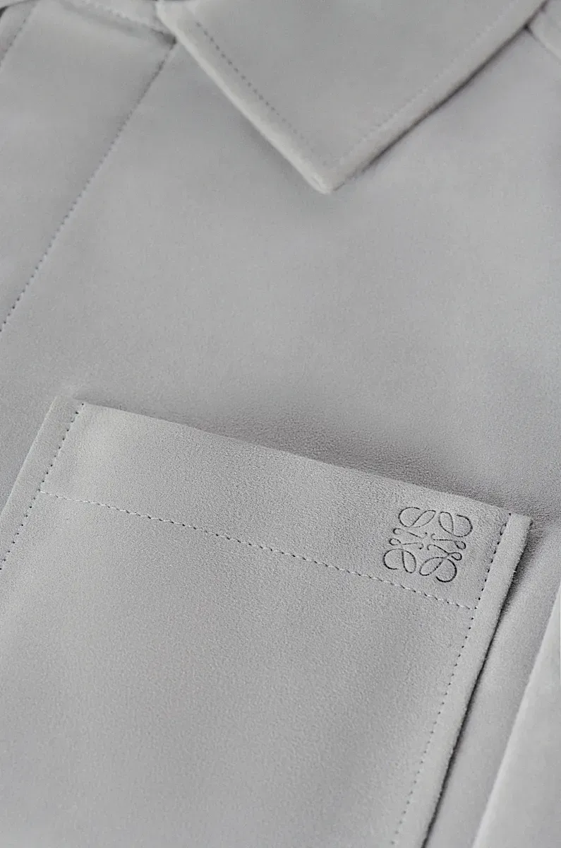 Overshirt In Suede Lambskin
