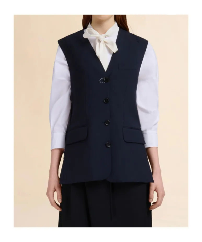 Marni Single-Breasted Side Slit Waistcoat