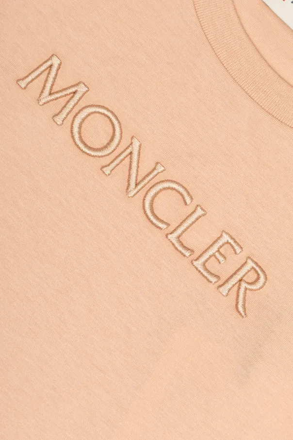 Moncler Enfant Logo Embroidered T-Shirt