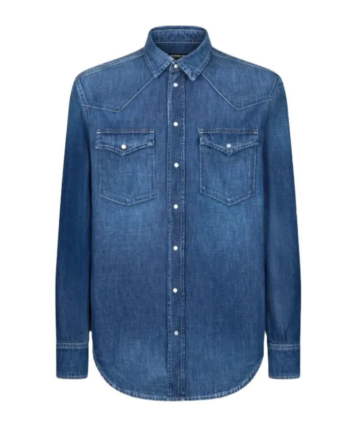 Dondup Logo Denim Shirt