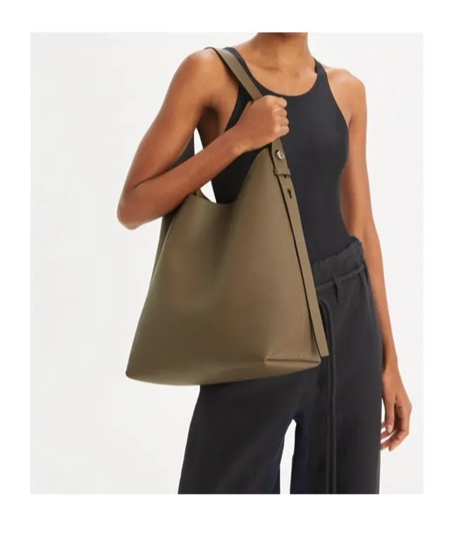 Medium Romy Leather Tote Bag