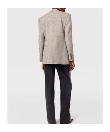 Stella Mccartney Single-Breasted Herringbone Blazer