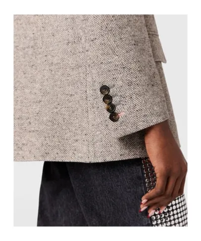 Stella Mccartney Single-Breasted Herringbone Blazer