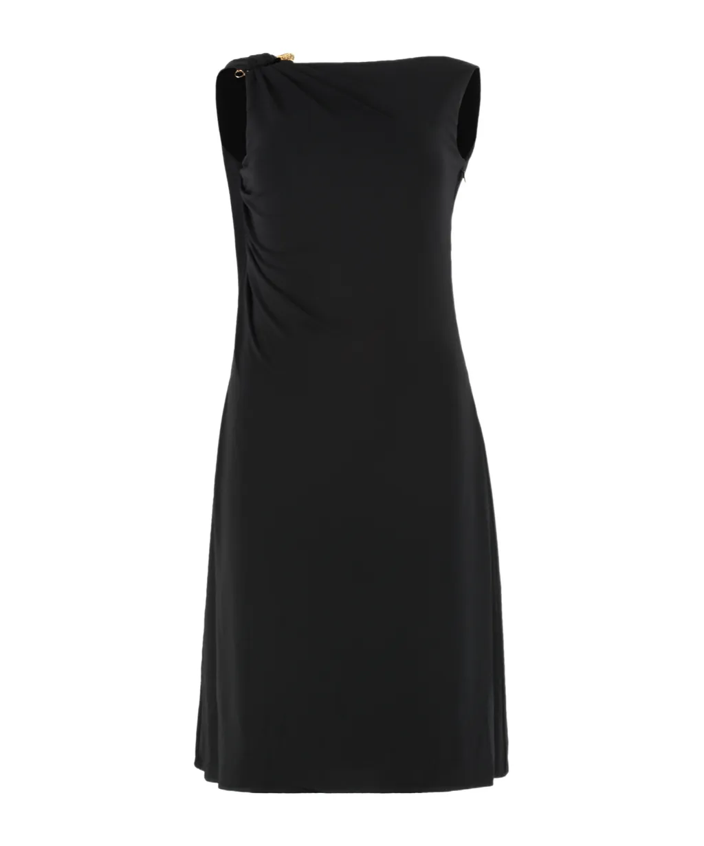 Versace Sleeveless Gathered Mini Dress