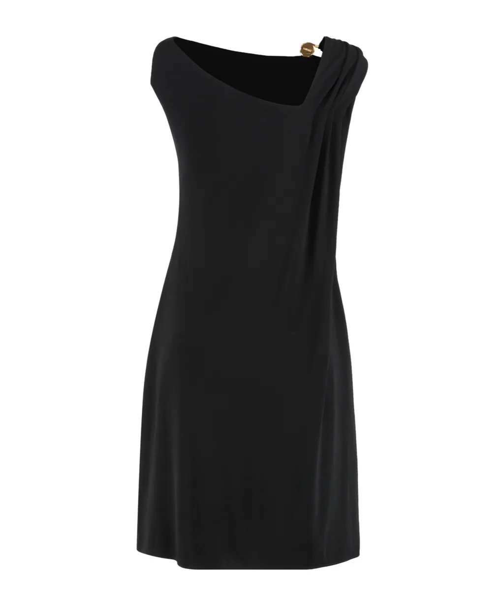 Versace Sleeveless Gathered Mini Dress